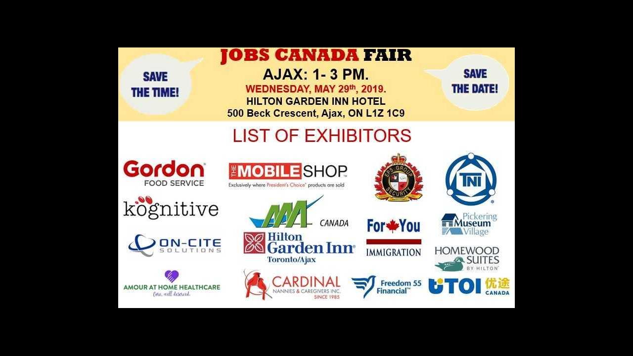 Ajax (Apr 2020), Ajax Job Fair, Pickering Canada Trade Show