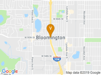 map of DoubleTree by Hilton Minneapolis Airport