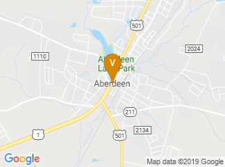 map of Hampton Inn & Suites Southern Pines-Pinehurst