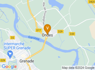 map of Ondes General and Technological Agricultural High-school
