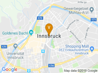 map of Austria Trend Hotel Congress Innsbruck