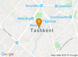 map of Central Asian Expocenter - CAEx Uzbekistan