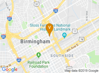 map of UAB - The University of Alabama at Birmingham
