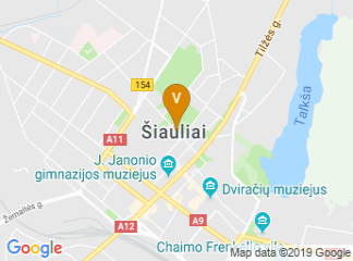 map of Povilas Višinskis Šiauliai County Public Library