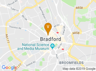 map of Bradford City Football Club