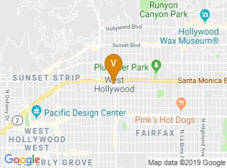 map of City of West Hollywood Building and Safety