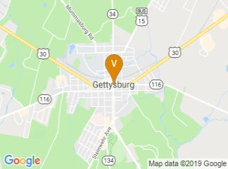 map of Gettysburg Ag and Natural Resource Center 670 Old Harrisburg Rd Gettysburg