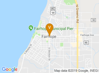 map of Fairhope Civic Center Fairhope USA