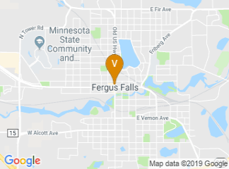 map of Fergus Falls Fire Department