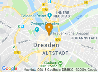 map of Hilton Dresden