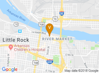 map of Little Rock Marriott