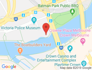 map of Crowne Plaza Melbourne