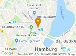 map of Radisson Blu Hotel, Hamburg