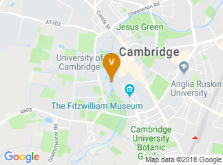 map of Queens' College, University of Cambridge