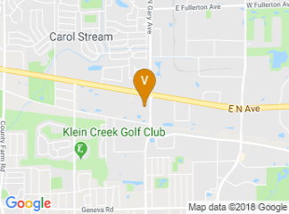 map of Holiday Inn Chicago-Carol Stream (Wheaton)