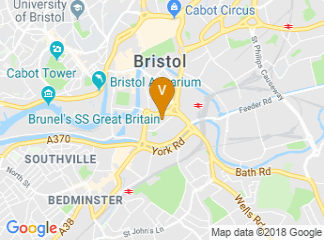 map of DoubleTree by Hilton Hotel Bristol City Centre