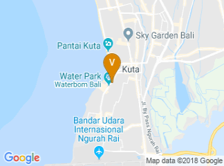 map of Kuta Station Hotel and Spa