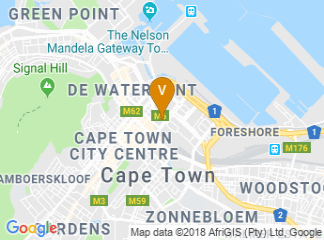 map of Fountains Hotel Cape Town