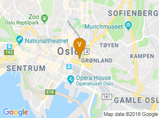map of Radisson Blu Plaza Hotel Oslo