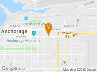 map of Sheraton Anchorage Hotel & Spa