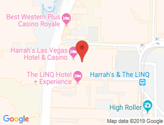 map of Harrahs Las Vegas Hotel & Casino