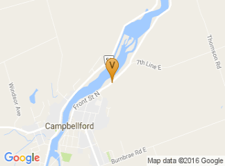 map of Campbellford Fairgrounds