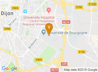 map of University of Burgundy