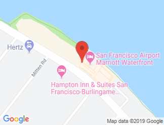 map of San Francisco Airport Marriott Waterfront