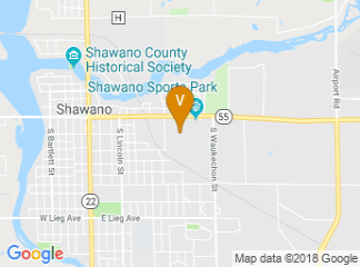 map of Shawano County Fairgrounds