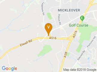 map of Hallmark Hotel Derby Mickleover Court