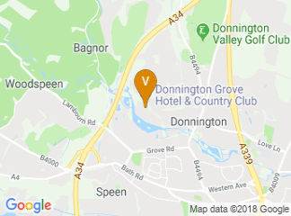 map of Donnington Grove Hotel & Country Club