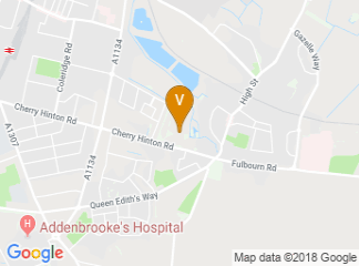 map of Cherry Hinton Hall