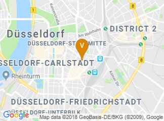 map of Hotel Nikko Dusseldorf