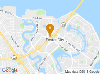 map of Crowne Plaza - Foster City Hotel
