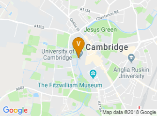 map of Clare College, University of Cambridge