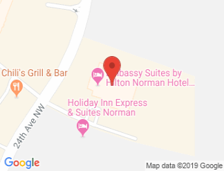 map of Embassy Suites by Hilton Norman Hotel & Conference Center