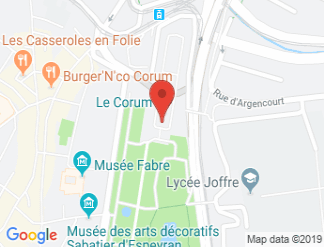 map of Corum Convention Center - Opera Berlioz