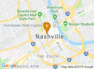 map of Sheraton Grand Nashville Downtown
