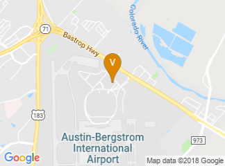 map of Hilton Austin Airport