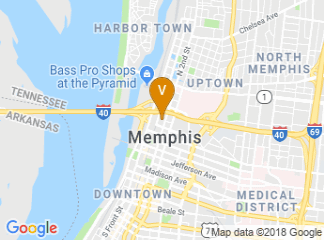 map of Sheraton Memphis Downtown Hotel