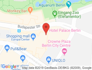 map of Hotel Palace Berlin