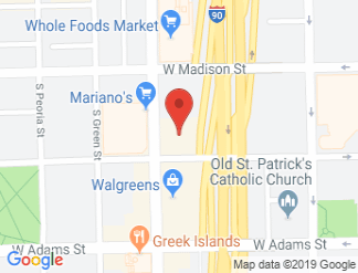 map of Crowne Plaza Chicago West Loop