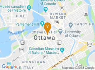 map of Sheraton Ottawa Hotel
