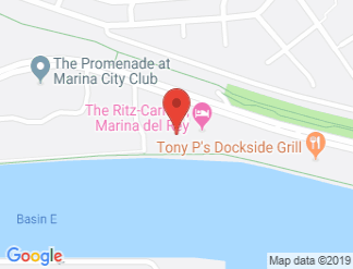 map of The Ritz-Carlton, Marina del Rey