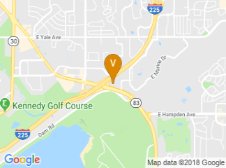 map of Radisson Hotel Denver Southeast, CO