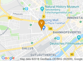 map of Movenpick Hotel Frankfurt City