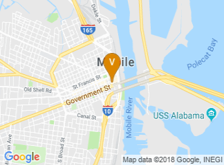 map of Hampton Inn & Suites Mobile- Downtown Historic District
