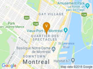 map of University of Quebec in Montreal