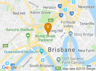 map of Hotel Grand Chancellor Brisbane
