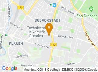 map of Dresden University of Technology
